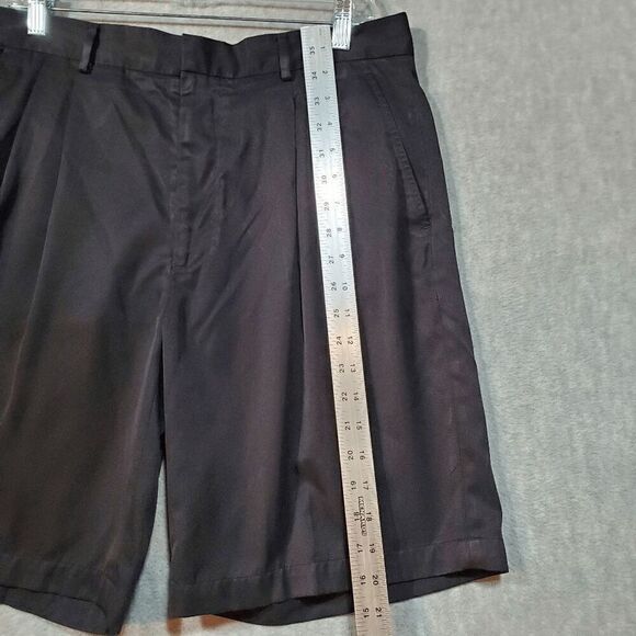 Greg Norman Shorts Mens 34 Black Casual Flat Front Regular Fit Outdoor Preppy - Picture 4 of 8
